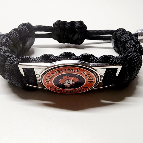 Oklahoma State Cowboys Adjustable Charm Bracelet Fan Apparel & Souvenir NCAA - Picture 3 of 5
